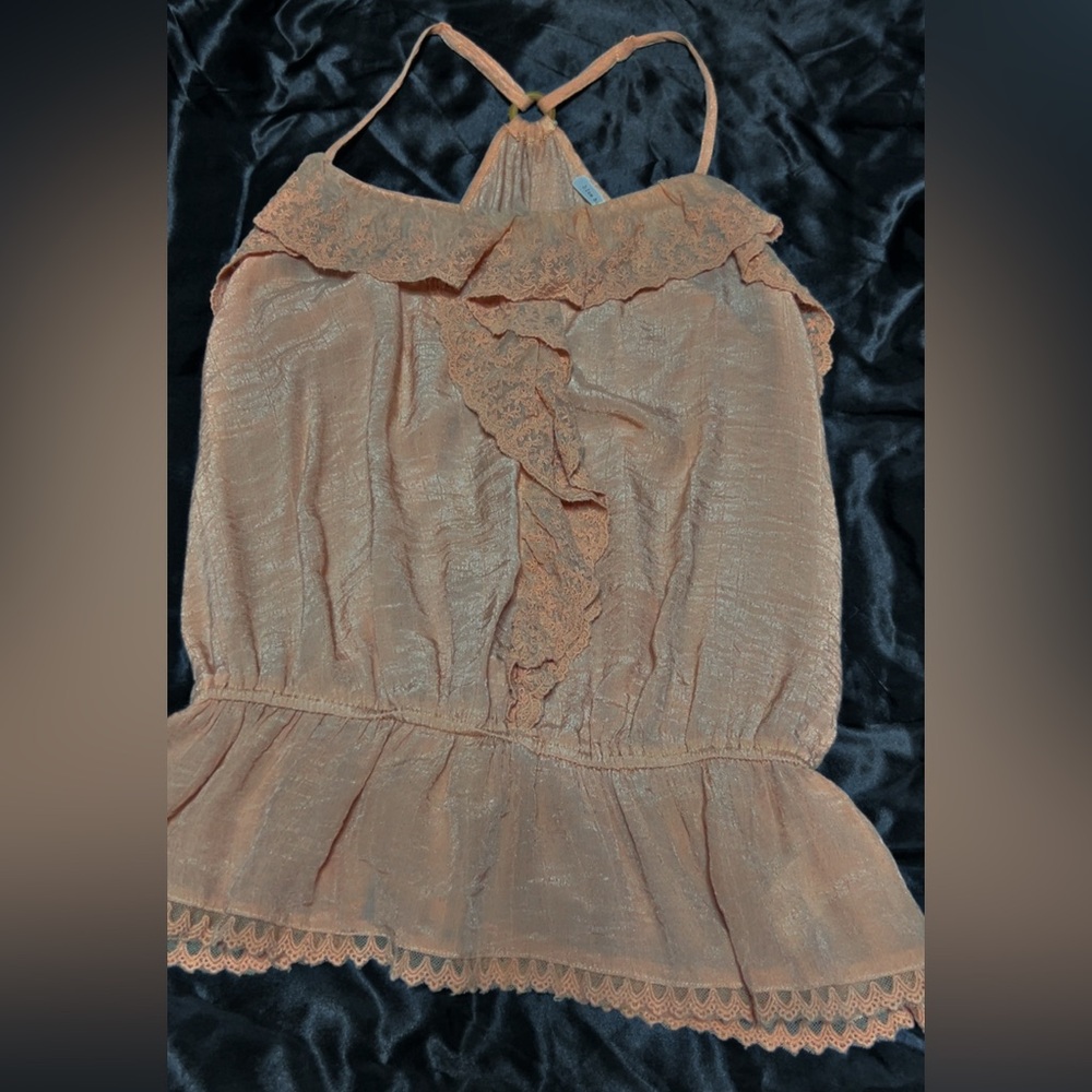 Blue Bird Lace Tank Top